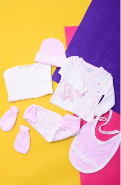 مدل جدید سیمونی دخترانه و پسرانهSefamerve, 6 lı Set 11941-01 Ekru-Pembe