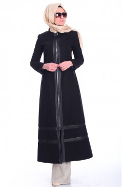 Sefamerve, Tesettür Kaban 7049-01 Siyah