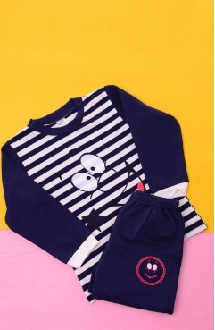 Sefamerve, Pijama Takımı 002-01 Lacivert