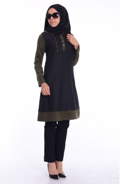 Sefamerve, Tesettür Tunik 6204-01 Gri