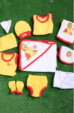 Sefamerve, Red-Yellow Baby Bodysuit Set GCL0706-05