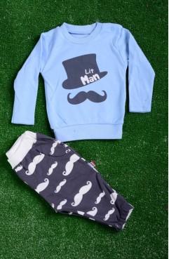 Sefamerve, Black-Light Blue Baby Textile GCL4103-03