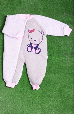Sefamerve, Pink-Khaki Baby Textile 10537P-02