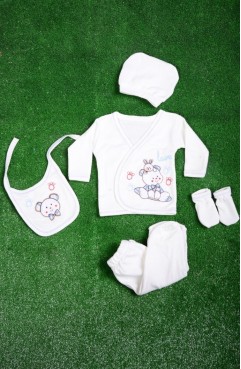 Sefamerve, Blue Baby Bodysuit Set 0102A-02