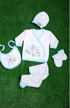 Sefamerve, Blue Baby Bodysuit Set GCL1005-04