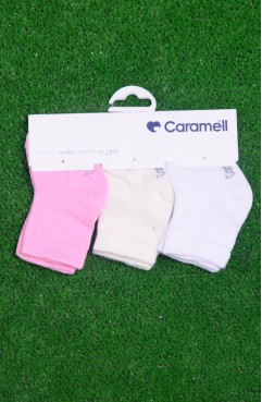 Sefamerve, Üçlü Kız Bebe Çorabı 1989-02 Pembe Beyaz