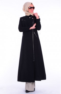 Sefamerve, Tesettür Kaban 7039-01 Siyah