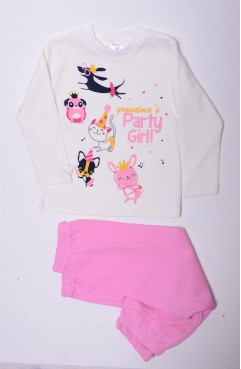Sefamerve, Kız Pijama Takımı 1174-01 Ekru-Pembe