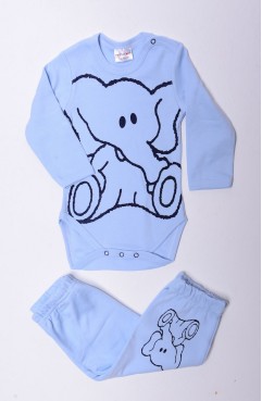 مدل جدید سیمونی دخترانه و پسرانهSefamerve, Body Pijama Alt Takım 5487-03 Mavi