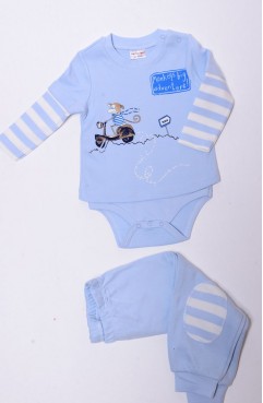 Sefamerve, Body Tshirt Takım 5544 Mavi