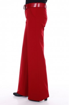Sefamerve, Tesettür Pantolon 3068-04 Kırmızı