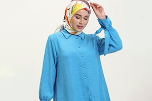 tunic with tie sleeves