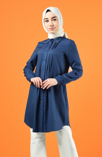 Buttoned Tunic 8165-07 Indigo 8165-07