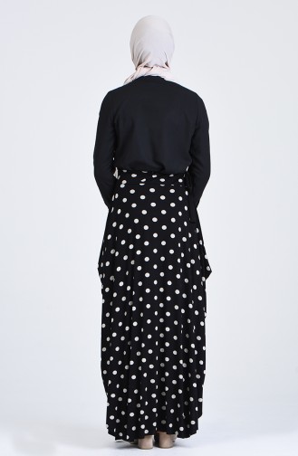 Polka Dot Skirt 0763-01 Black 0763-01