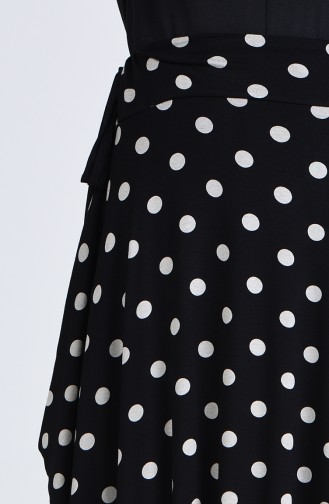 Polka Dot Skirt 0763-01 Black 0763-01