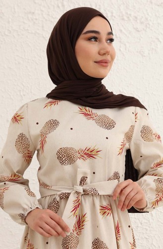 Gold Hijab Dress 2332-01