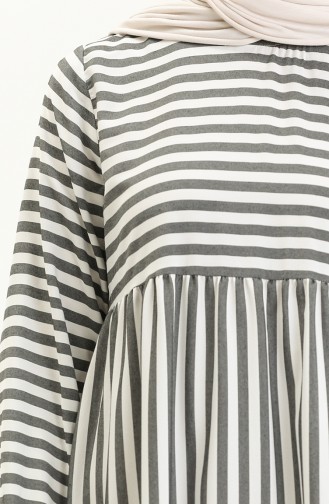 Robe à Rayures 24Y8870B-02 Noir 24Y8870B-02