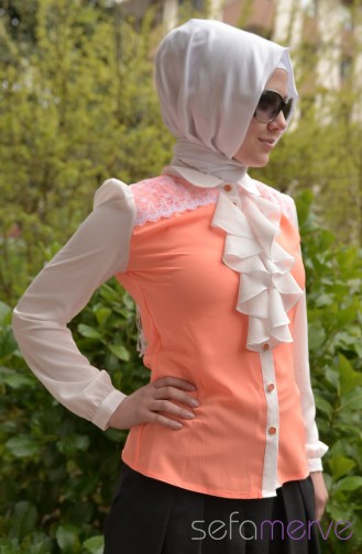 Sefamerve Kombin Bluz GLY 1021-01 Turuncu