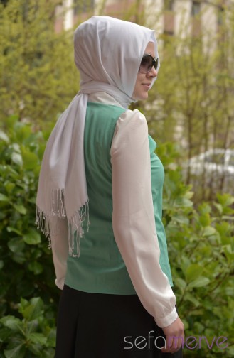 Sefamerve Kombin Bluz GLY 1021-03 Mint Yeşil