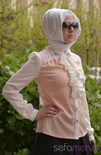 Sefamerve Kombin Bluz GLY 1021-04 Somon