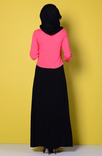 Coral Hijab Dress 2203-06