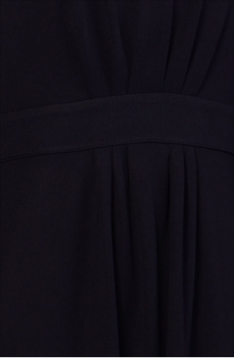 Büzgü Detaylı Elbise 1075-01 Siyah