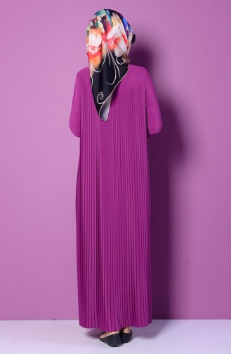 Flieder Hijab Kleider 7081-04