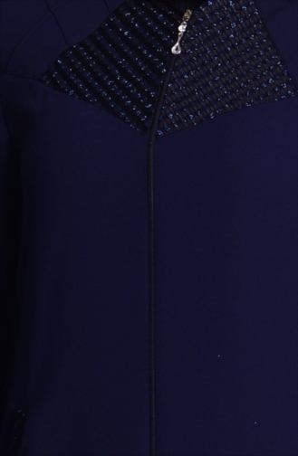 Navy Blue Abaya 0458-02