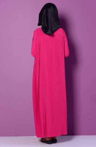Fuchsia Hijab Dress 7081-02