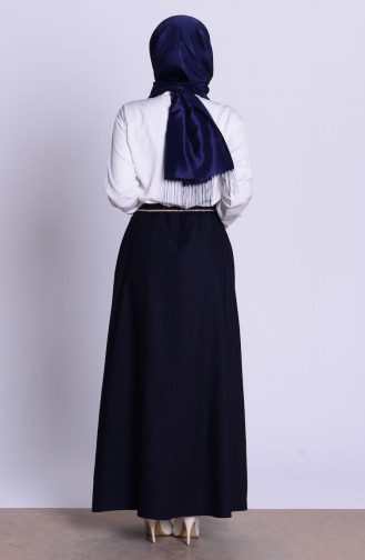 Navy Blue Skirt 1087-08