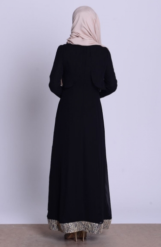 Black Hijab Dress 52462-02