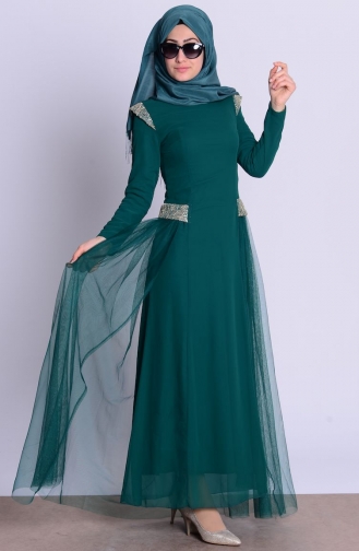 Emerald İslamitische Avondjurk 2424-01