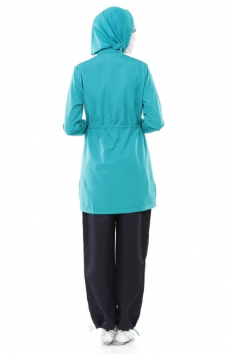 Minzengrün Hijab Badeanzug 1061-03