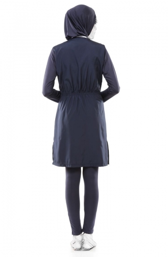 Navy Blue Swimsuit Hijab 1066-03