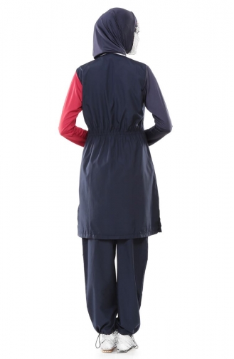 Navy Blue Swimsuit Hijab 1070-01