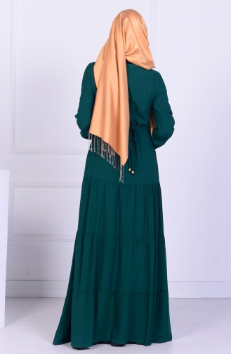 فستان أخضر حشيشي 0392A-04