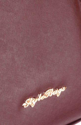 Claret Red Shoulder Bags 446-1137