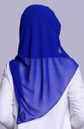 Chiffon Shawl Hijab Bonnet -19 Saks Black 19