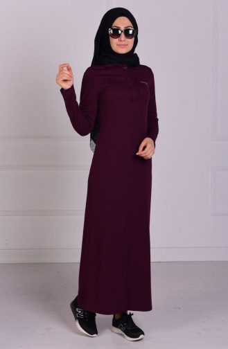 Light Plum Hijab Dress 3285-05
