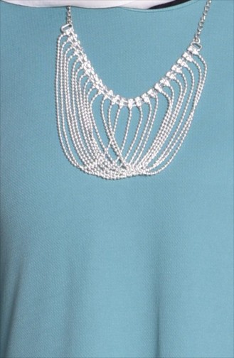 Robe Hijab Vert Clair 4053-09