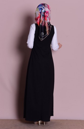 Black Hijab Dress 2115-05