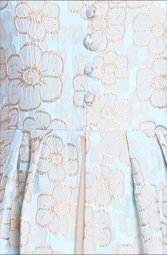 Minzengrün Hijab Kleider 6065-02