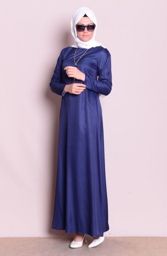 Robe Hijab Bleu Marine 4037-02