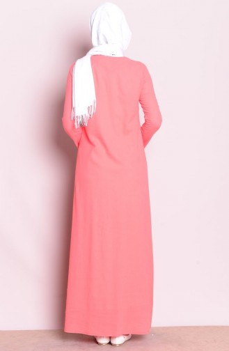 Robe Hijab Saumon 2485-08