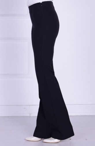 İspanyol Paça Pantolon 5574-03 Siyah