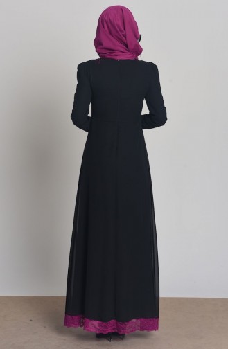 Black Hijab Dress 2540-03