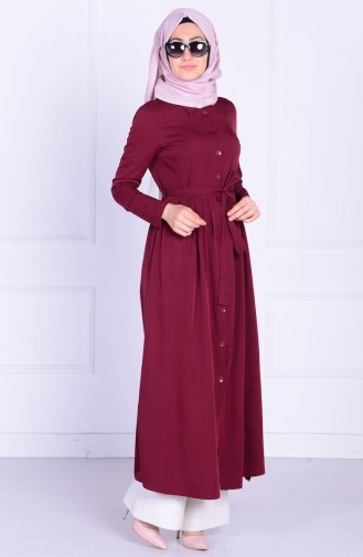 Robe Hijab Bordeaux 1808-01