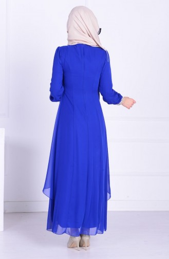 Saxe Hijab Dress 52221A-09