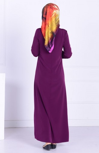 Zwetschge Hijab Kleider 1030-02