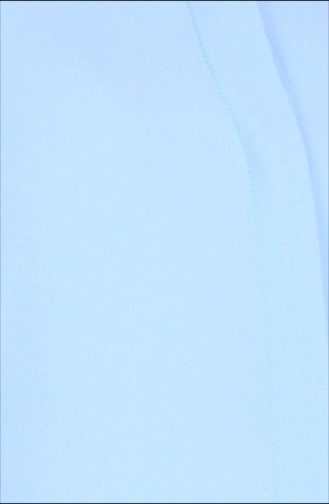 Uzun Krep Tunik 2812-06 Buz Mavi